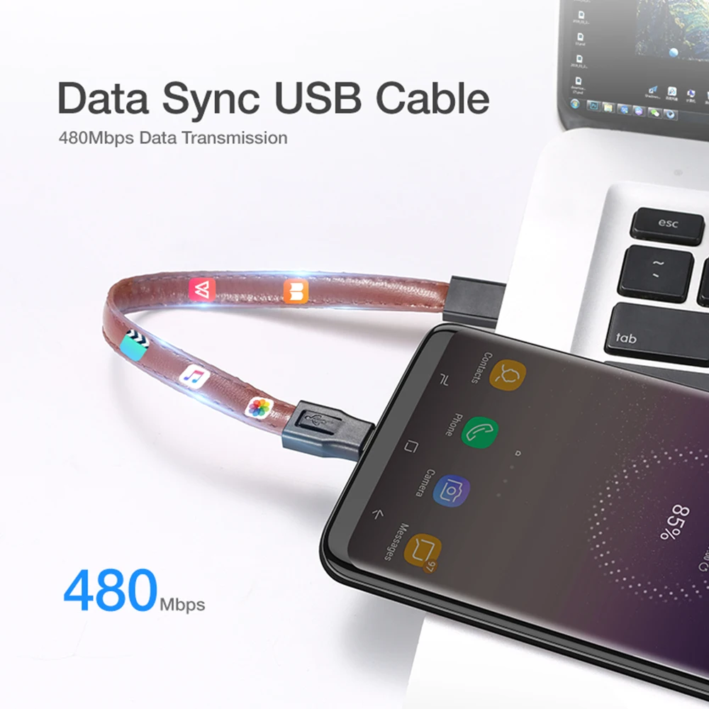 FLOVEME Micro USB кабель для samsung Xiaomi Android брелок быстрое зарядное устройство кабель Micro USB шнур зарядка кабелей для мобильного телефона провод