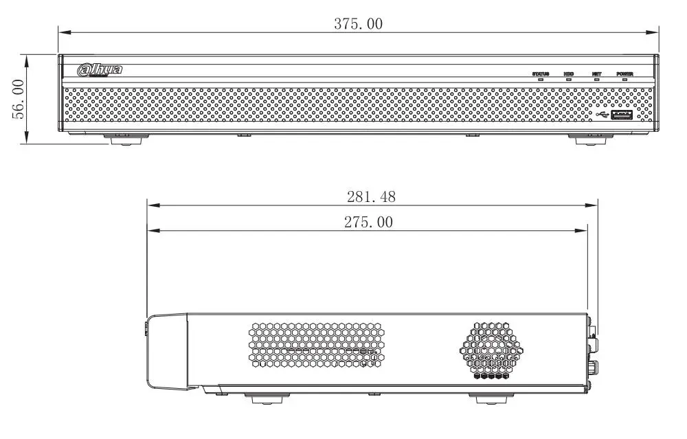 Dahua NVR5208 4KS2 NVR5216 8/16/32 канала 1U 4K & H.265 Pro сетевой видеорегистратор
