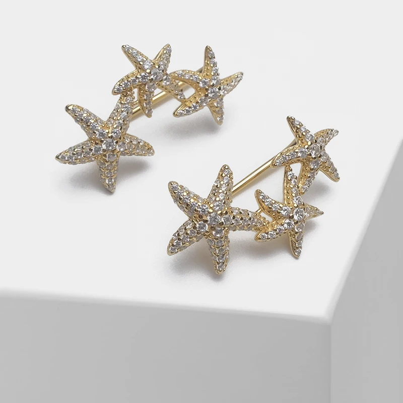 

Amorita boutique 925 Stars design stylish drop earrings