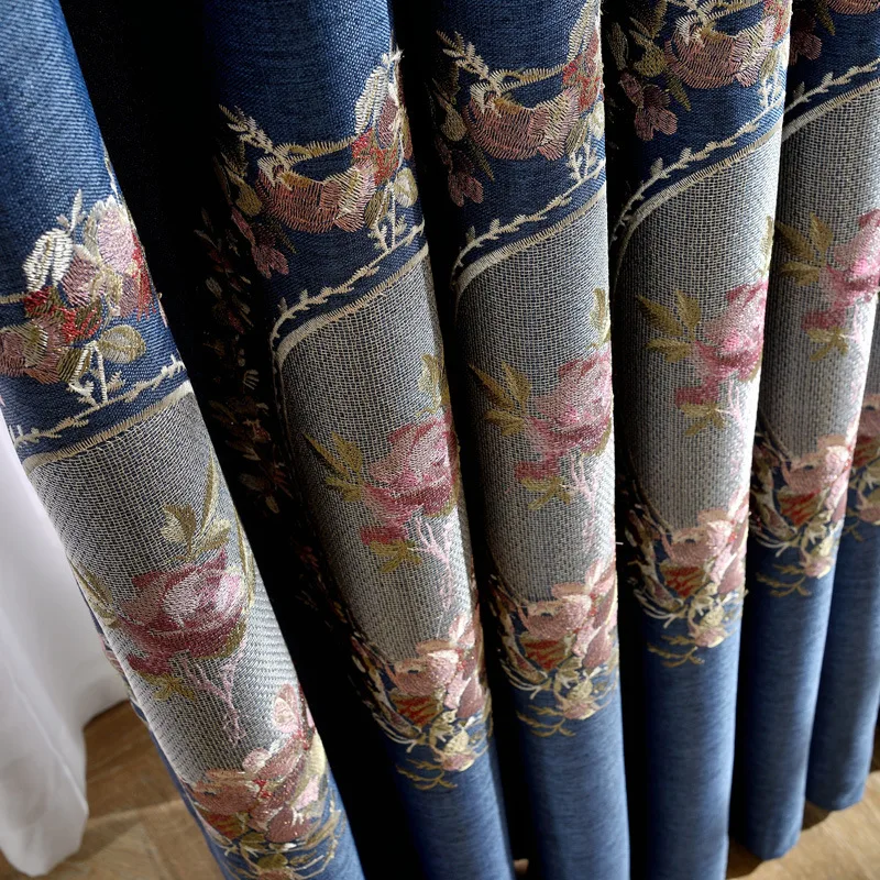 Занавеска льняная в европейском современном стиле зеркальная занавеска с