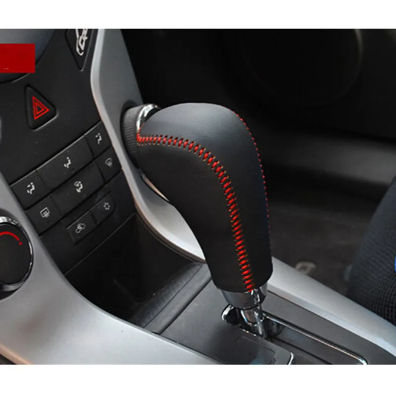 Для Chevrolet Cruze 2009- натуральная кожа чехол для рычага переключения передач автоматическая коробка передач автомобильный Стайлинг