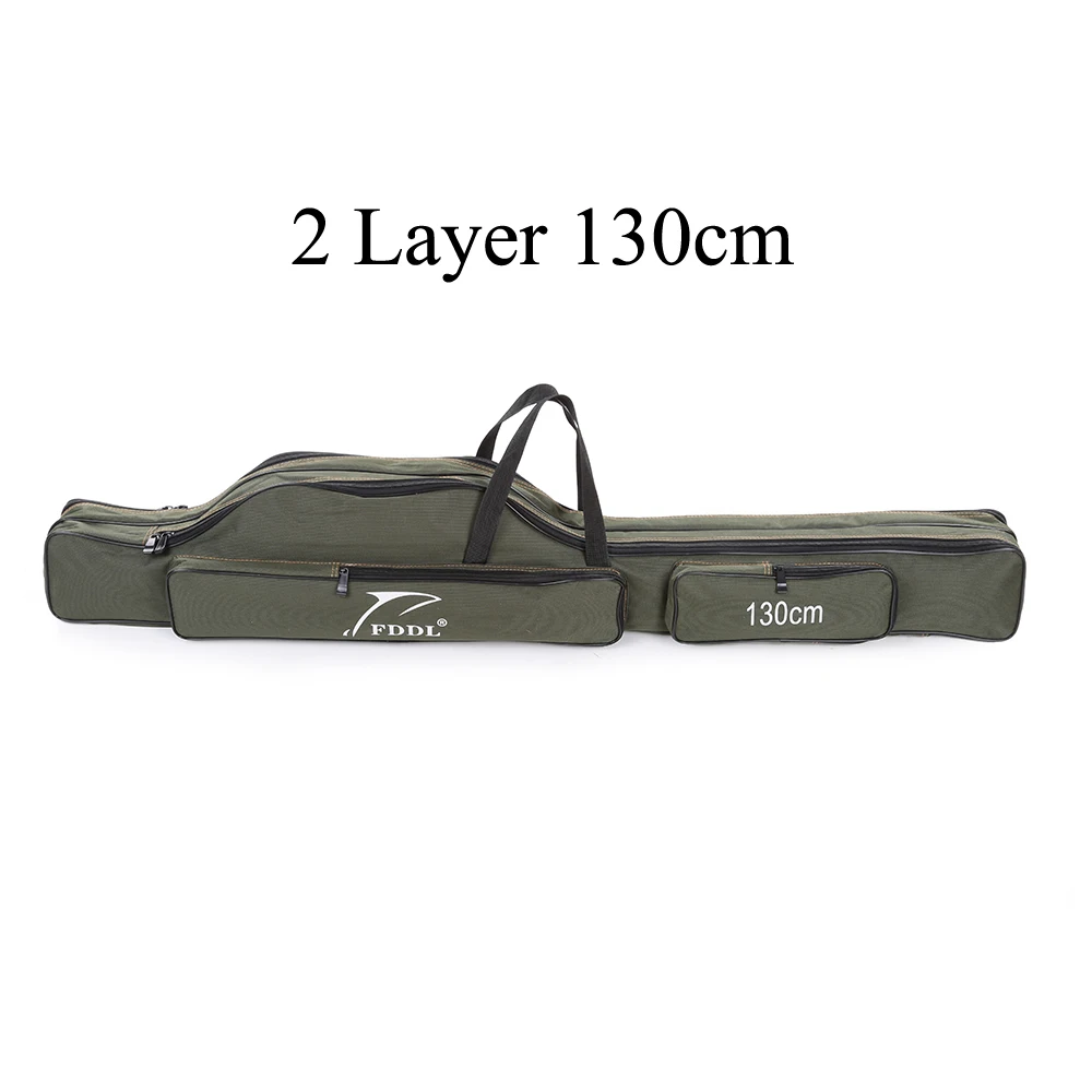 style 2 FDDL Портативный Многофункциональный Рыбалка сумка Холст 130/150 см Удочка сумки два/три Слои хранения Чехол для песка - Цвет: style 2