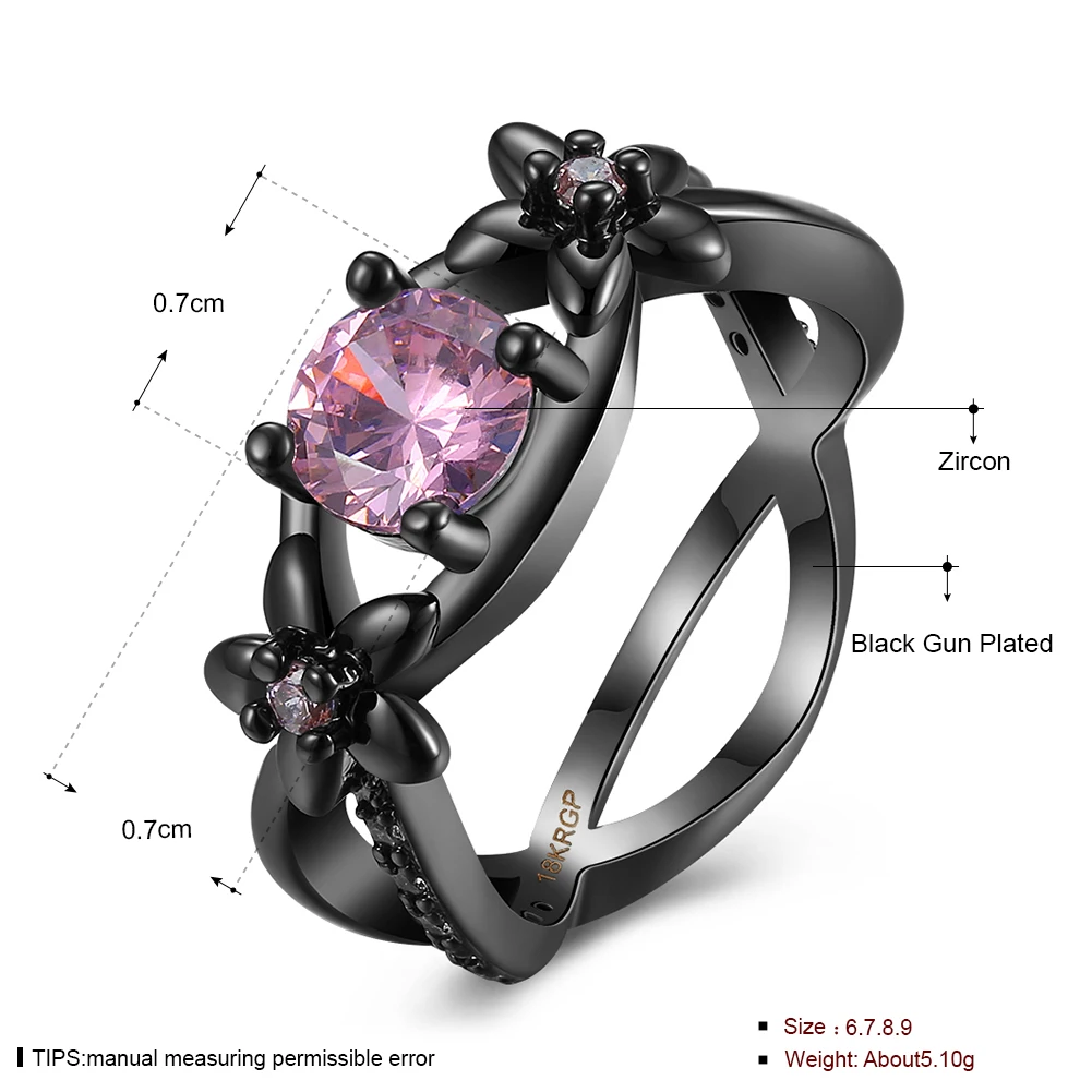 Горячая Полые Кристалл Кольца Новая коллекция аутентичный Мистик с цветочным