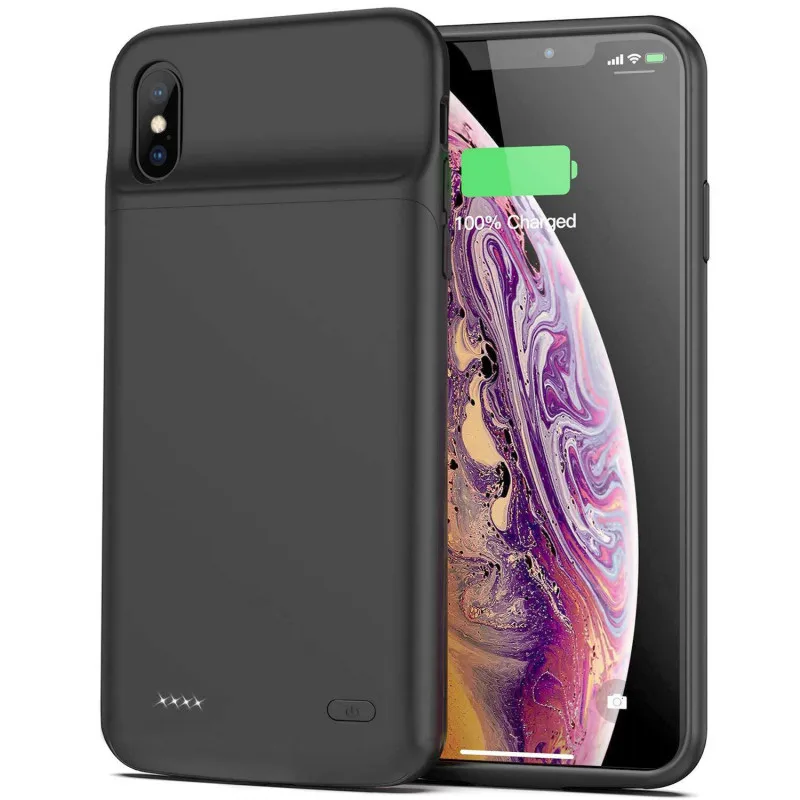 

4100mAh Newest External battery case for iphoneX XS Portable charger case 5000mAh for iphone XsMax XR ultra slim power bank case