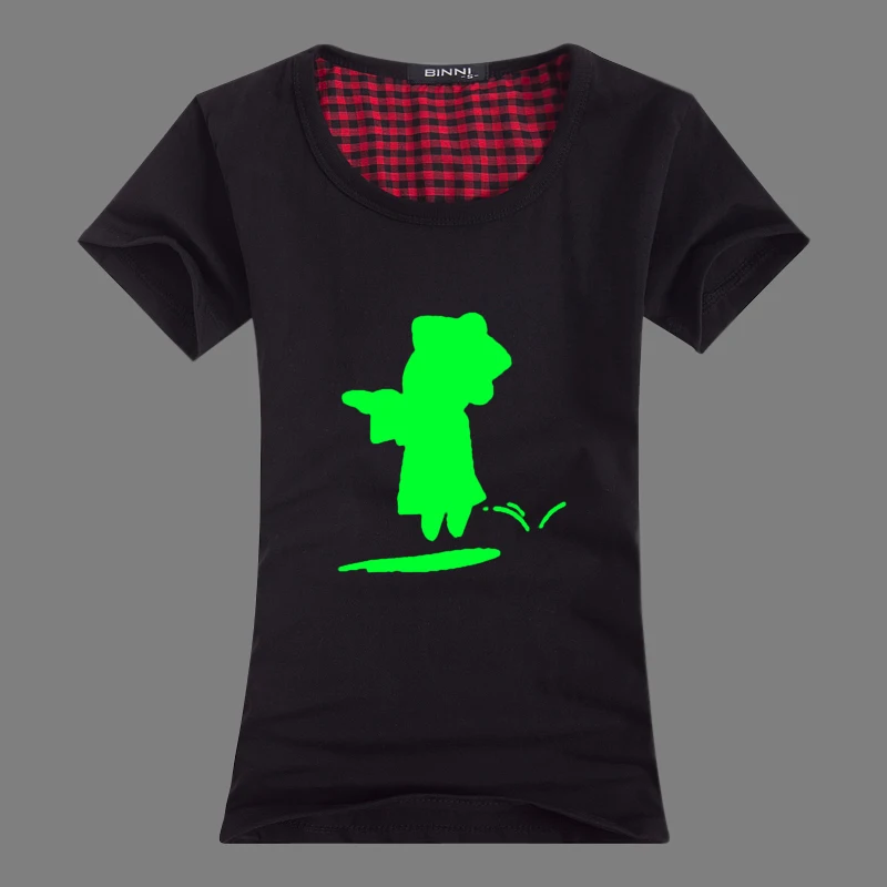 2013 spring new men lovers luminous t shirt|men printed t-shirt|mens button neck t-shirtst-shirt children |