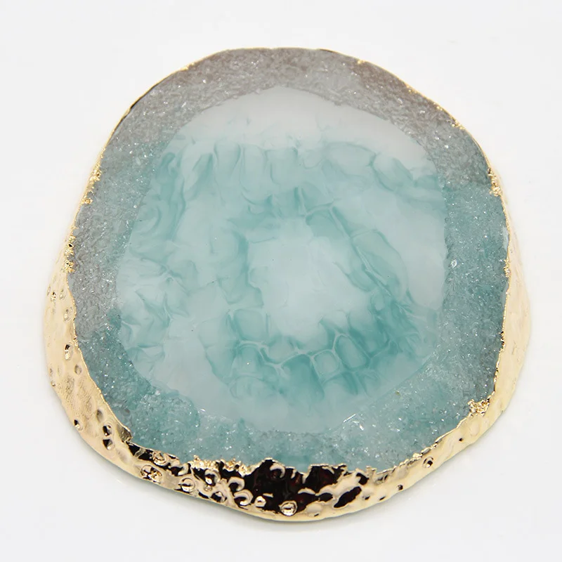 1 шт. полимерный гель Палитра для дизайна ногтей с золотыми краями смешанный