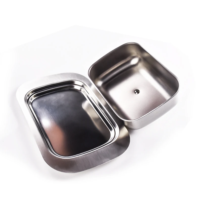 Контейнер для масла из нержавеющей стали блестящий лоток хранения сыра с крышкой