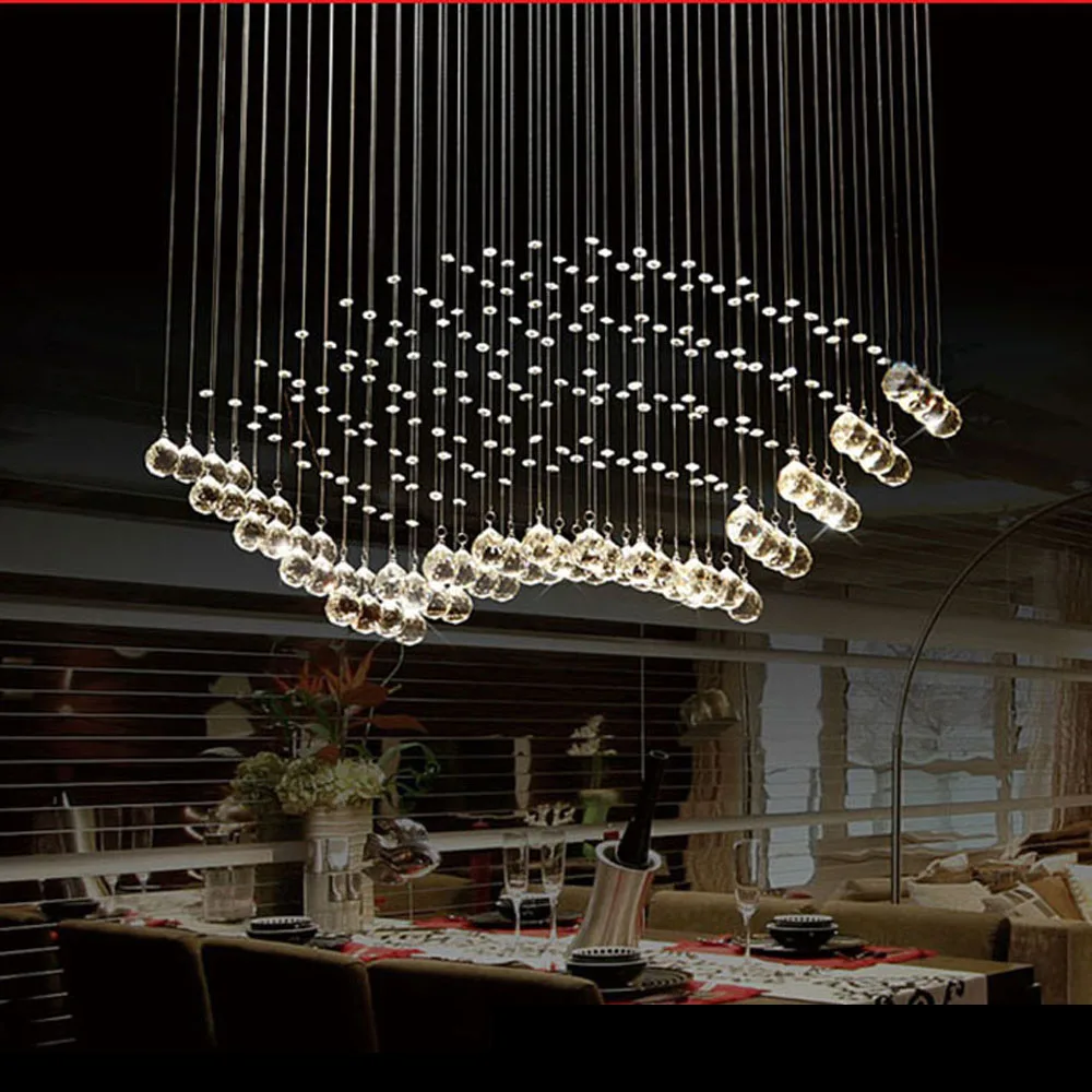 Простые прямоугольные светильники для столовой современные светодиодные