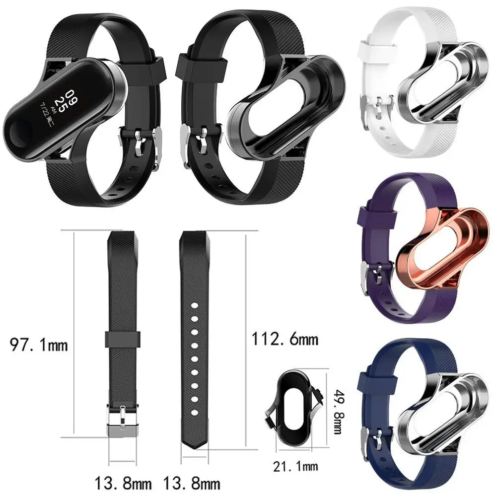 Силиконовый сменный Браслет ремешок для часов Xiaomi 4/3 MiBand 4 Mi Band 3 Аксессуары