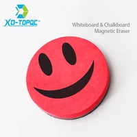 smile face whiteboard eraser 4 colors magnetic board erasers wipe dry erase chalkboard blackboard markers cleaner free shipping