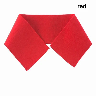 red 2 шт. 43*8 см Тонкая ребристая трикотажная ткань хлопок стрейч ткань для шитья воротник футболки бейсбольная одежда 28 цветов - Цвет: red