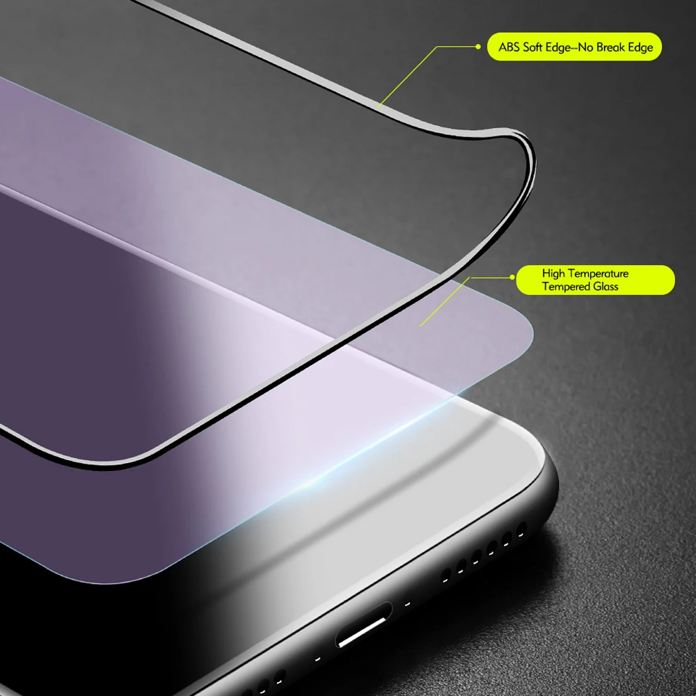 Anti Blue Ray Protege Ecran Protection De Verre For iPhone X 10 Nano Liquid Glass Screen Protector Pantalla Screenprotector | Мобильные