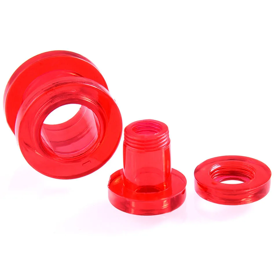 1 пара смешивания Цвет прозрачный акриловый Красного жидкой крови уха