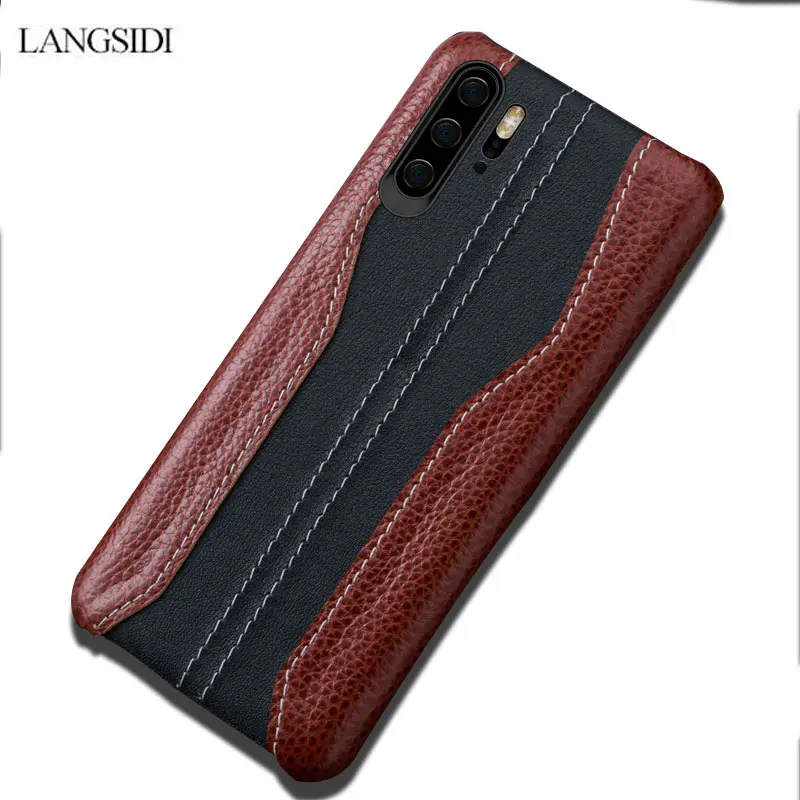 Чехлы из натуральной кожи для Huawei p20 pro P30 Lite P40 Pro Mate 20 Y7 Y9 дизайнерский чехол Honor 10 10i