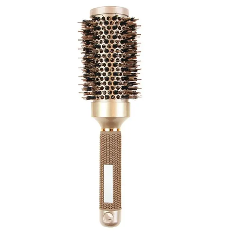 45mm 1 Pcs Round Hair Comb Ceramic Iron Round Comb Magic Hairdressing Curling Brushes Hairbrush Hair Styling Salon Tool - Цвет: 45mm