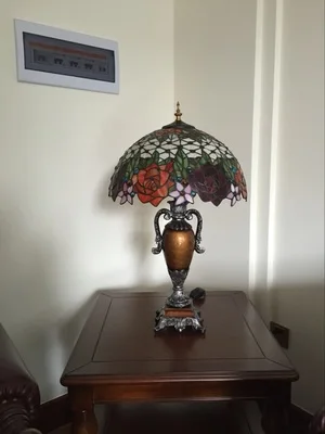 FUAMT Европейский Винтаж Тиффани Арт свет гостиная кровать комната настольные