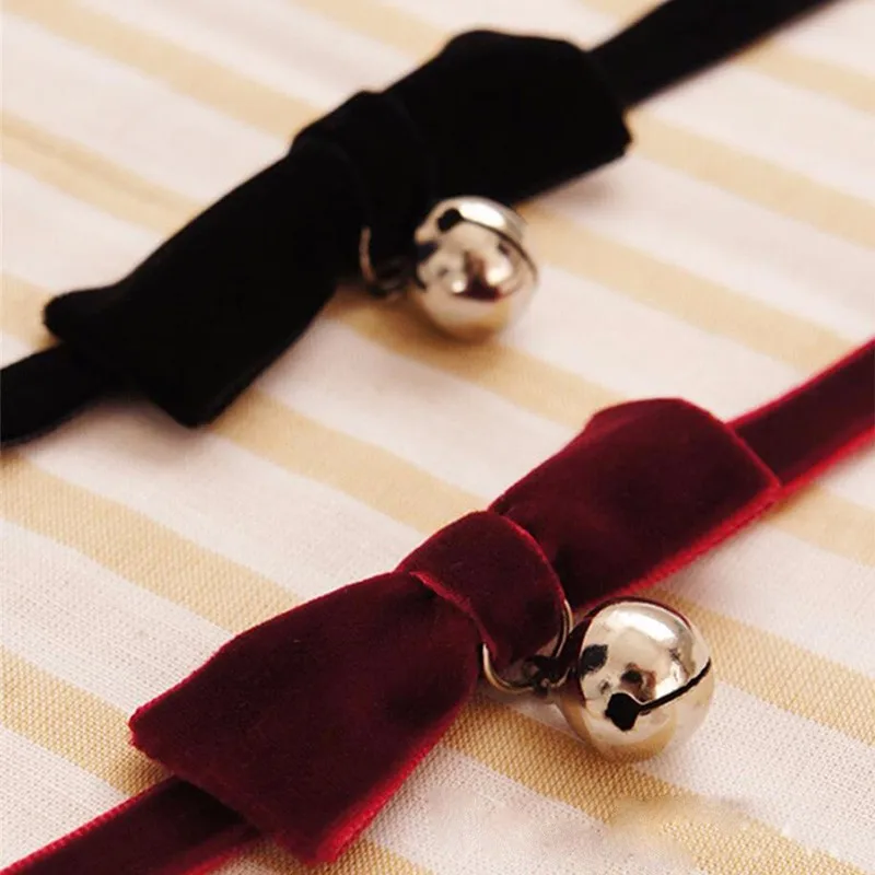Для женщин Chocker Цепочки и ожерелья девушки черный бант короткие бархатные Цепочки и ожерелья s в стиле панк Шарм Чокеры Воротник Колье Femme Bijoux колье