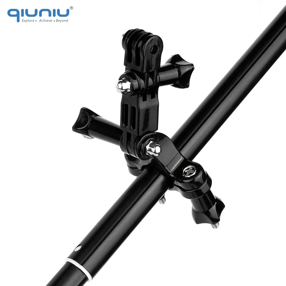 QIUNIU крепление на руль велосипеда мотоцикла + 3-стороннее Регулируемое Крепление