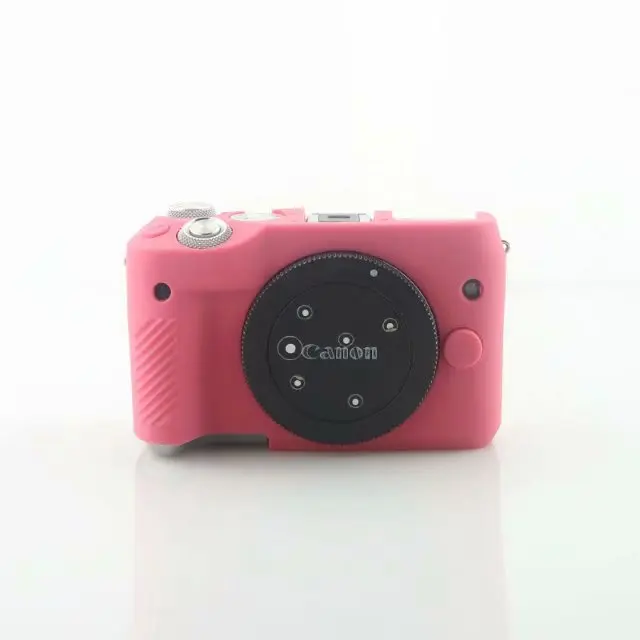M6 rose Силиконовая кожа брони чехол корпус протектор для Canon EOS R EOS RP EOSRP M100 M3 M6 M10 цифровая камера слинг сумка на плечо - Цвет: M6 rose