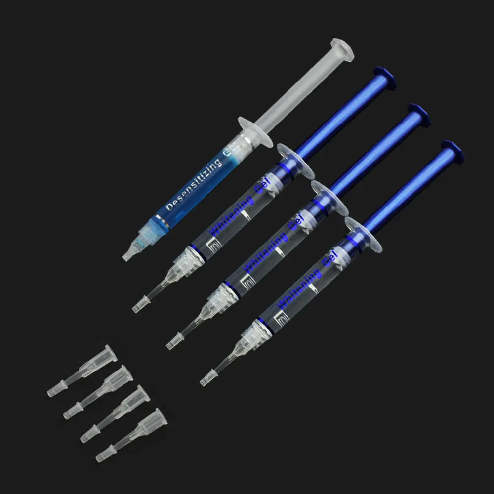 Dental Professional Teeth Whitening Kit 4 Gel 2 Strips 1 LED Carbamide Peroxide For Dentistry Lab Equipment | Красота и здоровье