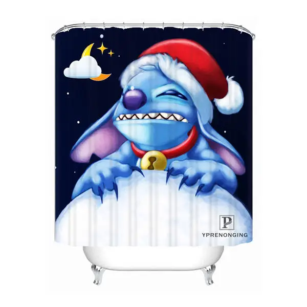Shower Curtain Пользовательские Лило и Стич Водонепроницаемый душ Шторы Главная Ванна Ванная комната s крючки полиэфирной ткани Multi размеры#180421-Sina-06 - Цвет: Shower Curtain