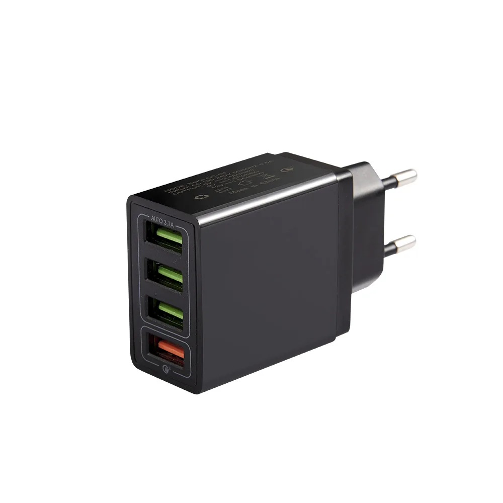 4USB зарядное устройство 5V5. 4A Высокая мощность двойной QC3.0 Быстрая зарядка QC3.0+ 2.4A четыре порта зарядное устройство для путешествий