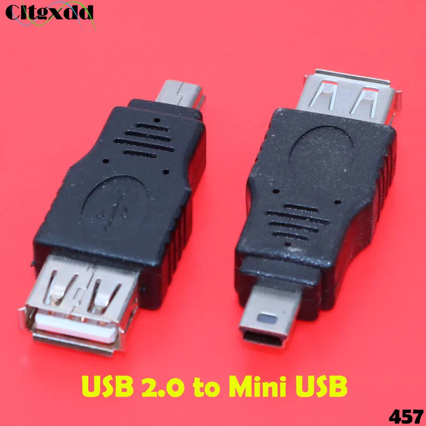 Cltgxdd 1 шт. OTG 5pin F/M Mini USB Micro USB 2,0 адаптер переходник USB для мужчин и женщин Micro USB адаптер для автомобильных MP3 телефонов Conve - Цвет: USB 2.0 to Mini USB
