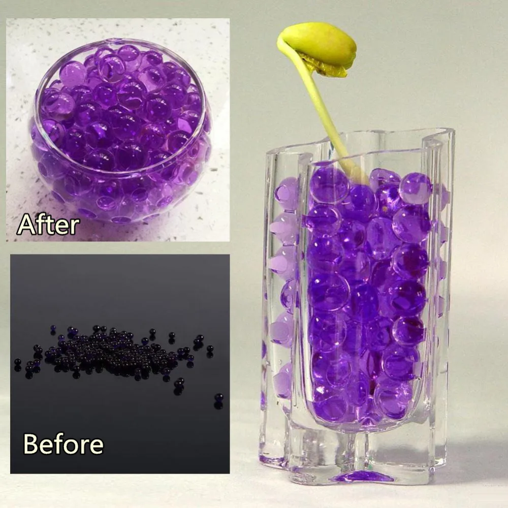 1000 шт. цветные мягкие Хрустальные шарики для воды пейнтбола Водяные Шарики