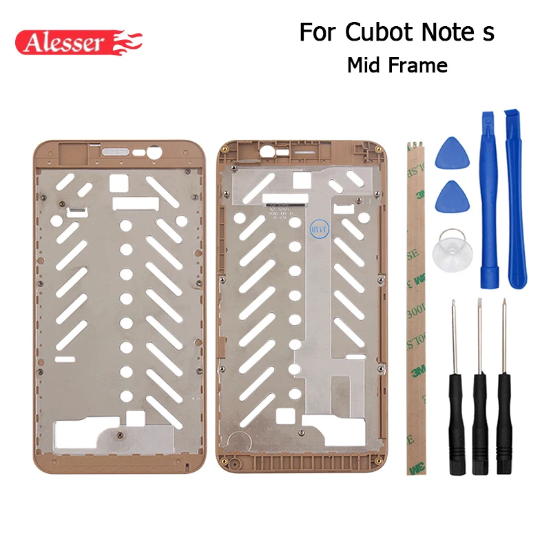 Alesser золото для Cubot Note S средняя рамка Originall мобильного телефона корпусы для Cubot Note s смартфон+ Инструменты+ клей