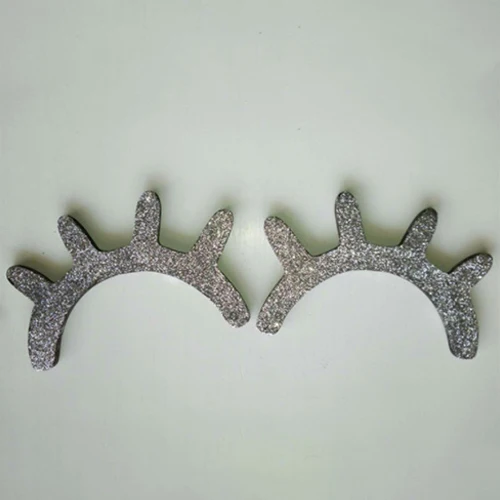 Silver 1 пара в скандинавском стиле милая деревянная 3D настенная декоративная наклейка для ресниц Детская комната фоновая Наклейка на стену украшение дома - Цвет: Silver