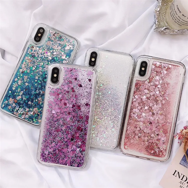 Прозрачный чехол для iPhone11 Pro XS MAX XR X 7 8 6S 6 PLUS 5 5S SE задняя крышка с зыбучим