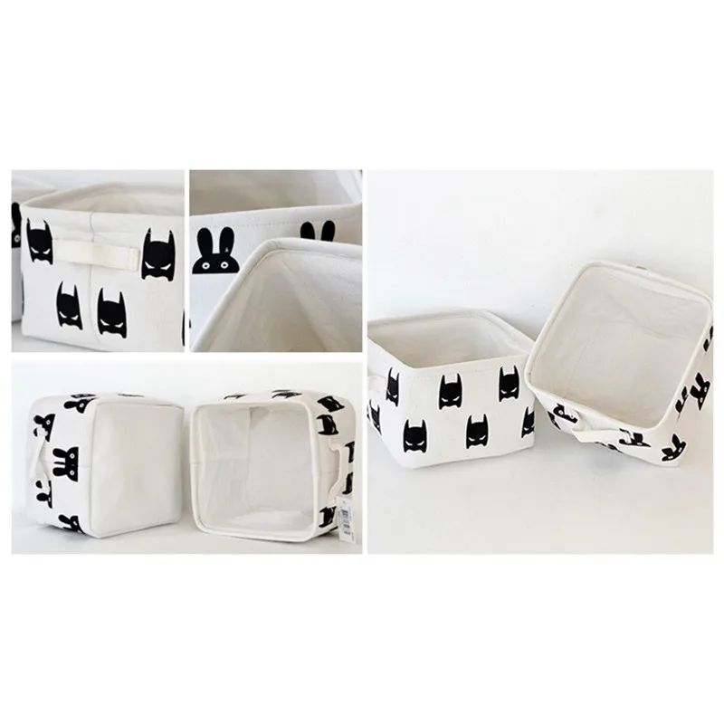 Офисная настольная коробка для хранения FullLove Rabbit с принтом складная ювелирных