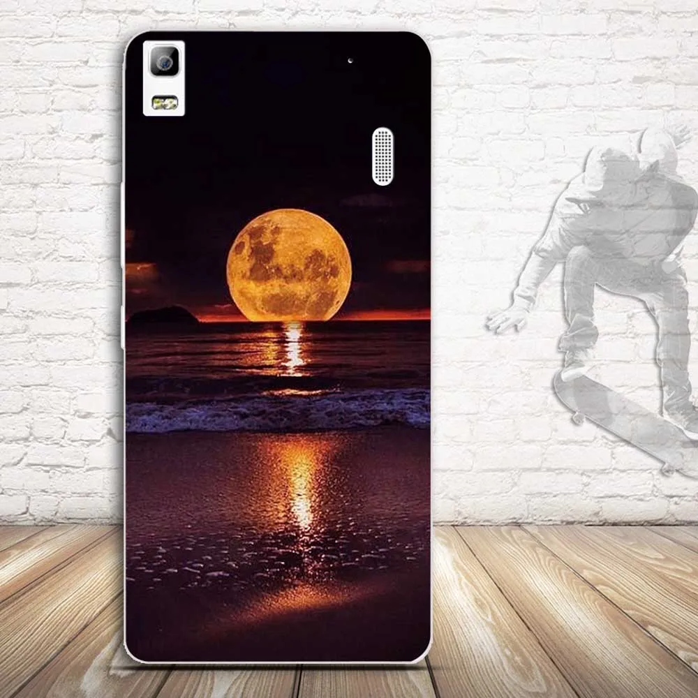 Чехол-накладка с рисунком для Lenovo A7000 K3 Note мягкий силиконовый чехол из ТПУ