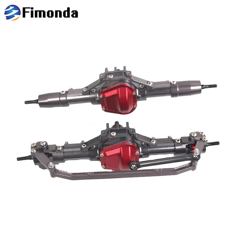 Передняя и задняя ось Fimonda RC прямая из сплава для радиоуправляемого гусеничного