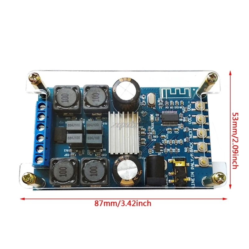 Bluetooth цифровой усилитель для аудио плата питания двухканальный 50Wx2 без поп-звука интегральные схемы и Прямая поставка