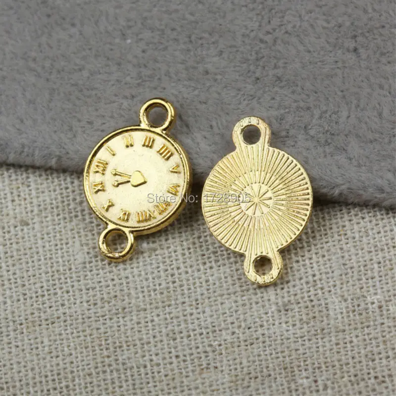 Часы стиль винтаж золотой тон цинковый сплав 21 мм 10 шт. для античных ювелирных