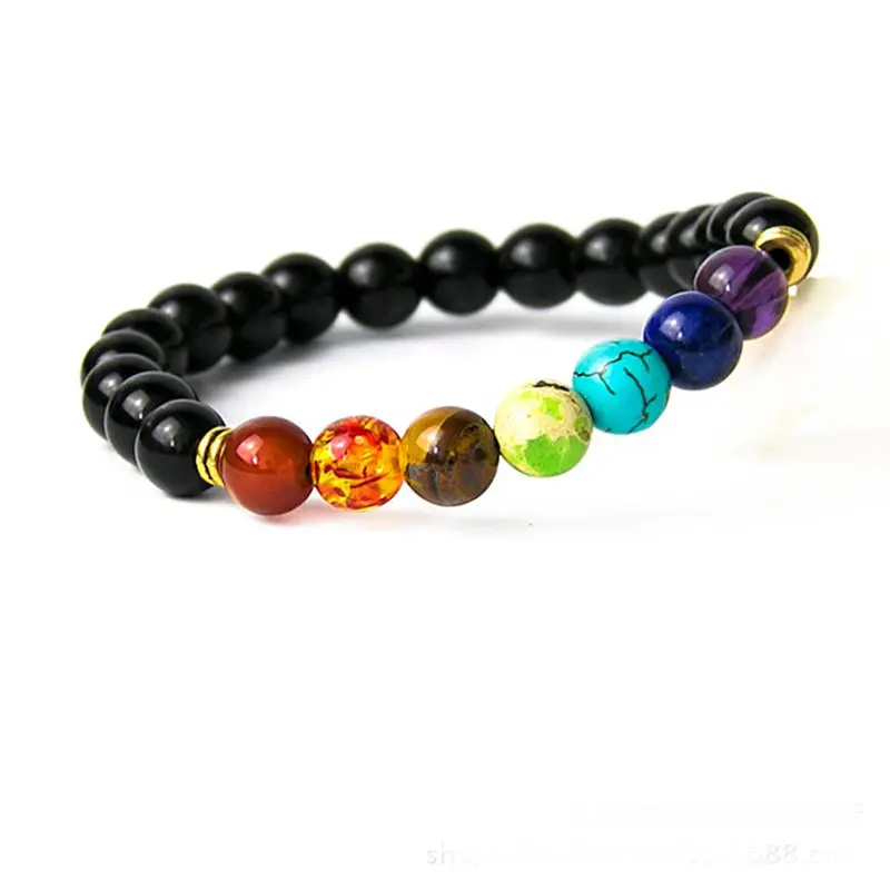 Лидер продаж! Модный натуральный лавовый камень 8 мм Энергия вулкана чакра