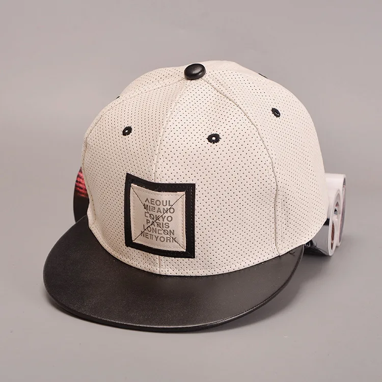 Мода Унисекс Буквы Полые Хип-Хоп Snapback Шапки Шляпы Плоским Полями Бейсболка