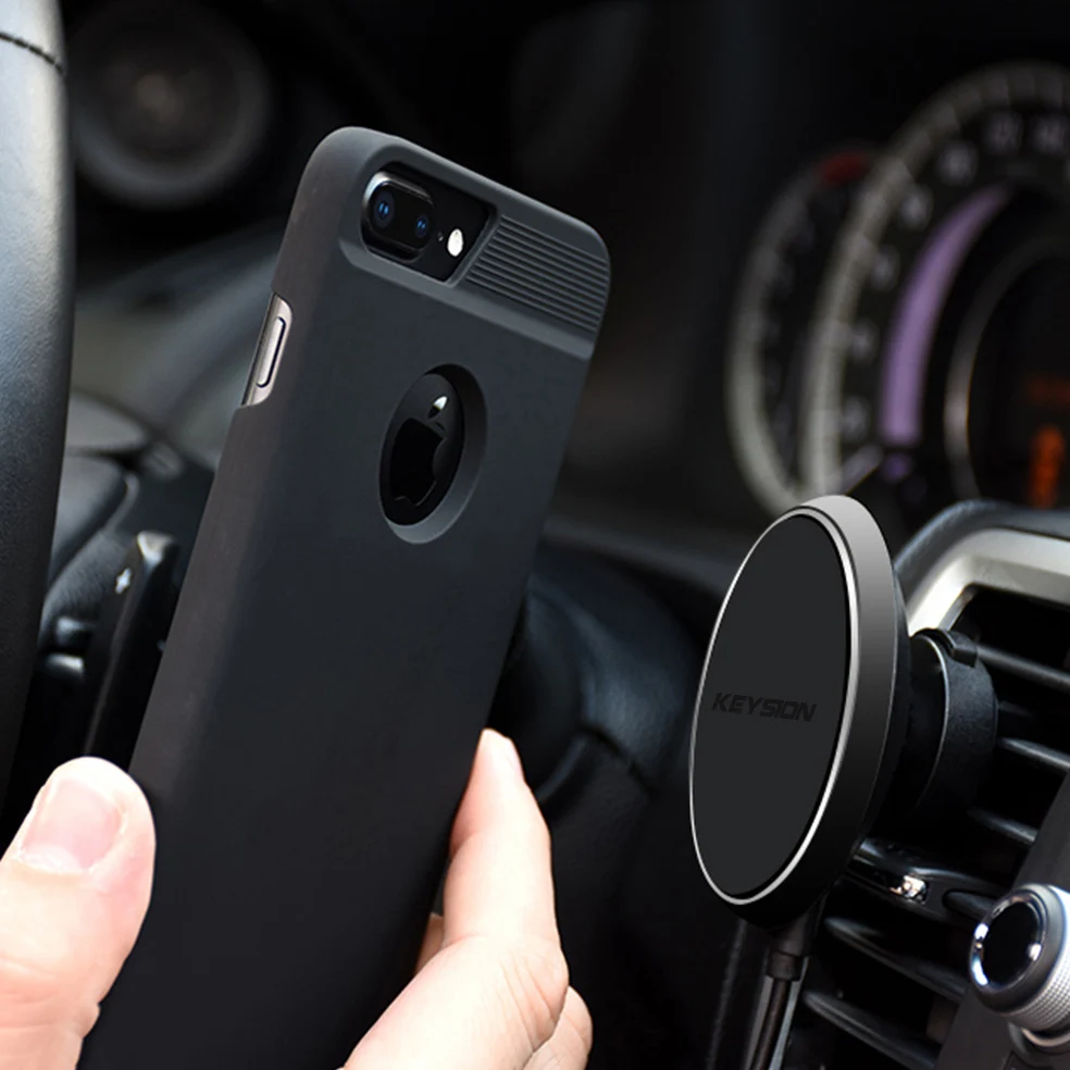 KEYSION Беспроводное зарядное устройство приемник чехол для iPhone 7 7 Plus 6 6s Plus QI качество PC матовый зарядная задняя крышка для iPhone7