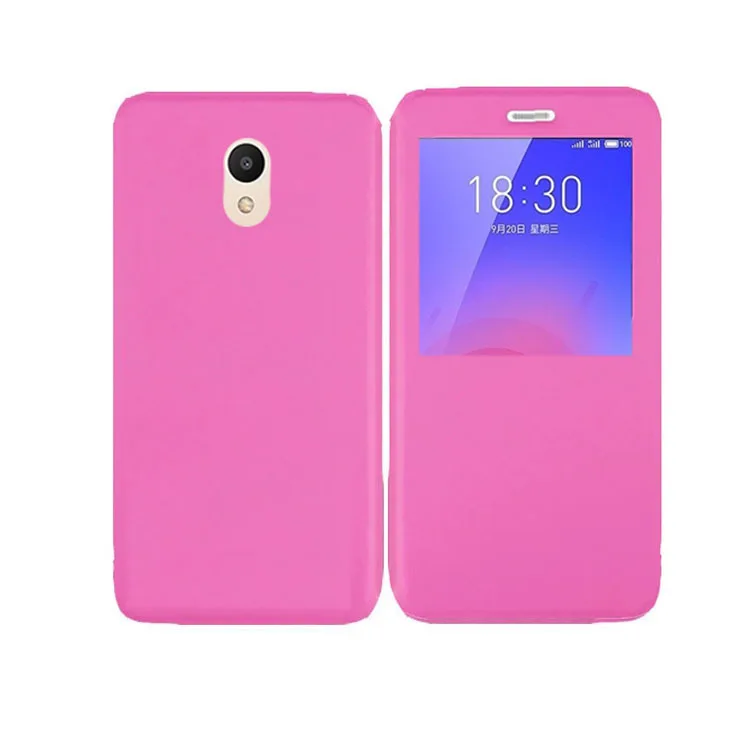 Kiylczxycm Лидер продаж для Meizu m6 Smart оригинальный вид окна флип кожаный чехол на Meilan 6 (5