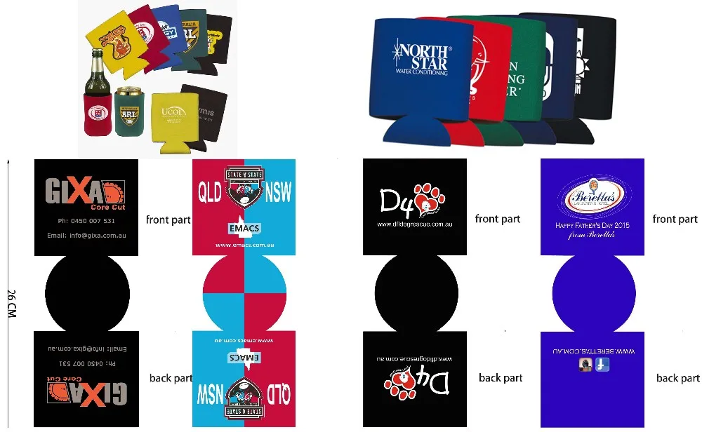 Пользовательские печати koozies сублимации koozies пены пива koozies с небольшим MOQ