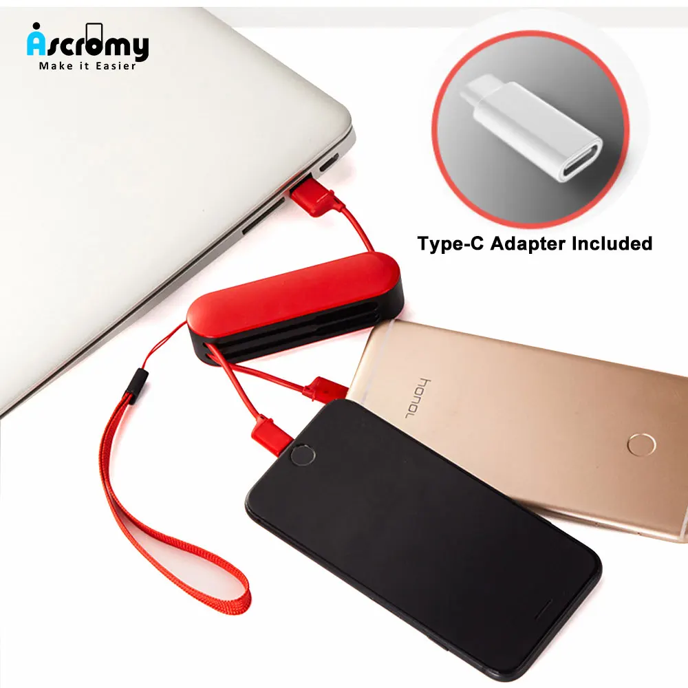 Ascromy 3 в 1 СВЕТОДИОДНЫЙ модуль панели управления usb type C зарядный шнур для huawei Xiaomi