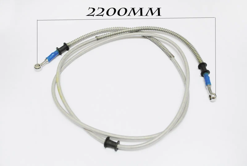 

Brand new 100% 2200MM MOTORCYCLE MADE STAINLESS STEEL BRAKE LINES HOSES 10MM caliber Clutch modification Universal