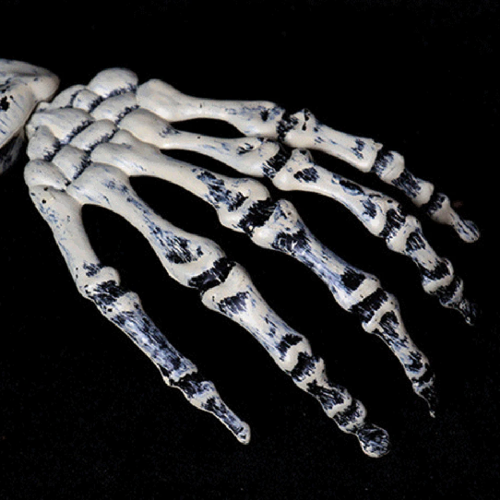 Ужасный открывающийся Череп + 2 реалистичных ручных костей на Хэллоуин реквизит