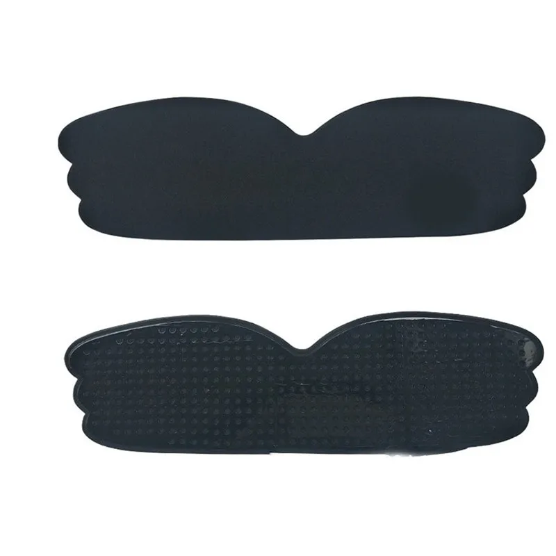 Invisible Push Up Bra Strapless Bras Dress Wedding Party Sticky Self-adhesive Silicone Brassiere Breathable Gather Bra Dropship - Цвет: Black