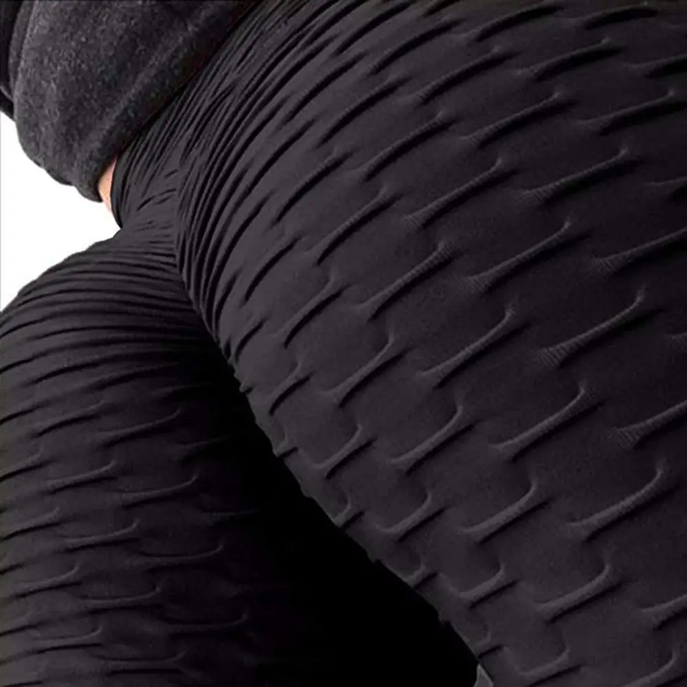 Black Штаны для йоги с эффектом пуш-ап, спортивные Леггинсы для фитнеса, спортивные Леггинсы, женские брюки для бега с высокой талией, облегающие спортивные брюки для йоги - Цвет: Black