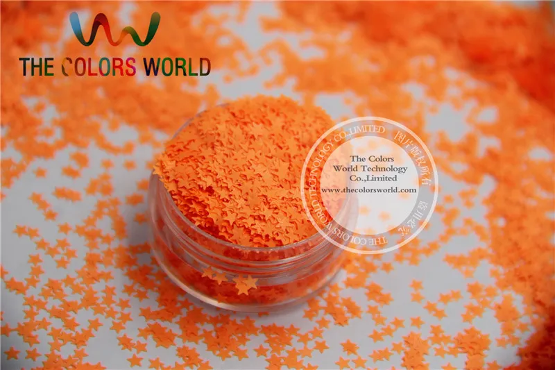 Стойкие к растворителям блестки оранжево красный цвет звездообразные конфетти