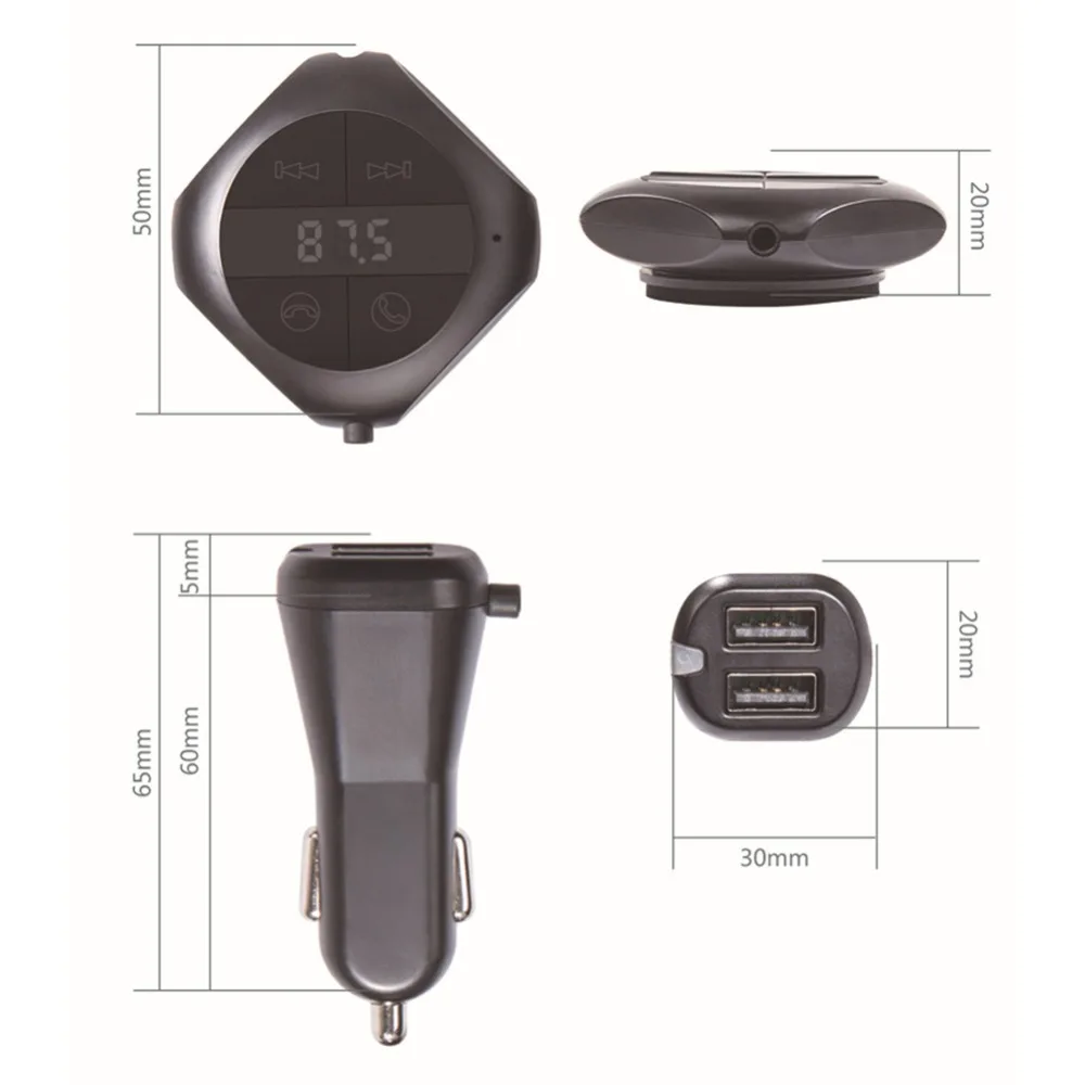 EGizmo USB автомобильный fm передатчик MP3 плеер Магнитная гарнитура беспроводная