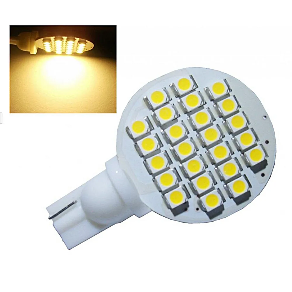 KEYECU 2 пакета DC 12V теплый белый T10 921 194 24-3528 SMD LED лампа супер яркая | Автомобили и