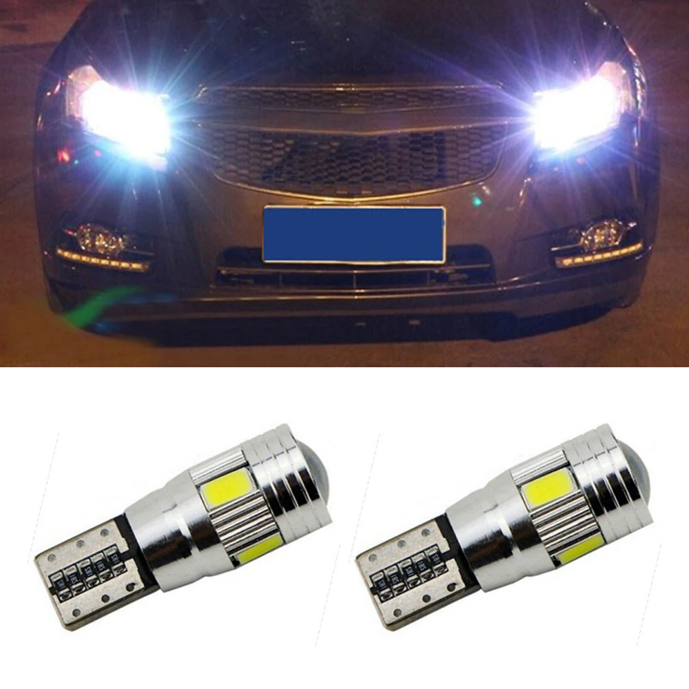 2 шт. автомобисветодиодный светодиодные лампы T10 5630 CANBUS 6SMD 12 В для Nissan Qashqai Tiida|bulb